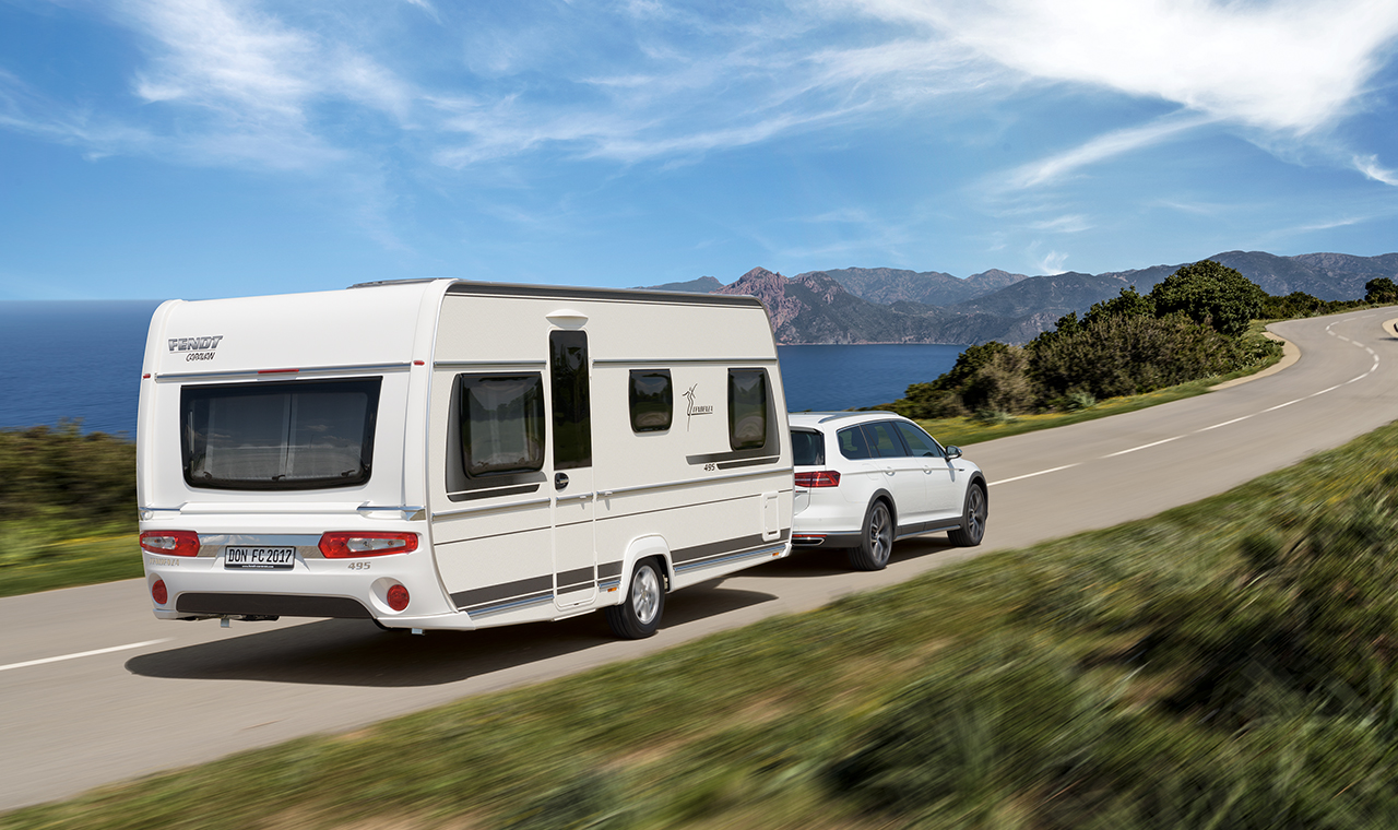 Goedkoopste caravanverzekering Afbeelding auto met caravan. Goedkoopste caravanverzekering